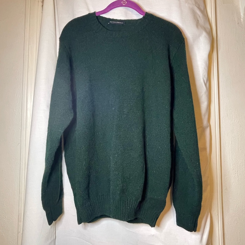 Brandy Melville Hunter Teal Green Oversized Crewneck Pullover Sweater Size M/L